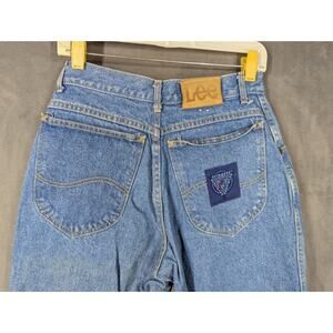 Vintage Lee Skyriders Jeans Womens 30x32 High Waist Tapered Mom Actual 29x31